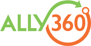 Ally360 orange and green logo