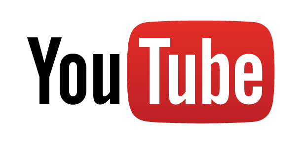 The YouTube logo consists of the word “you” in black and a white “tube” in the middle of a rounded red rectangle. 